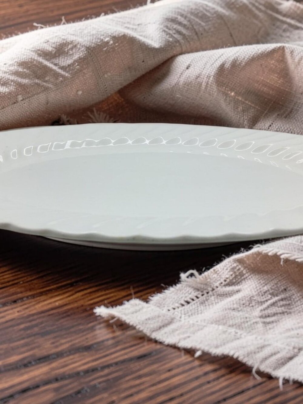 vintage  johnson bros. snowwhite regency 14" serving platter